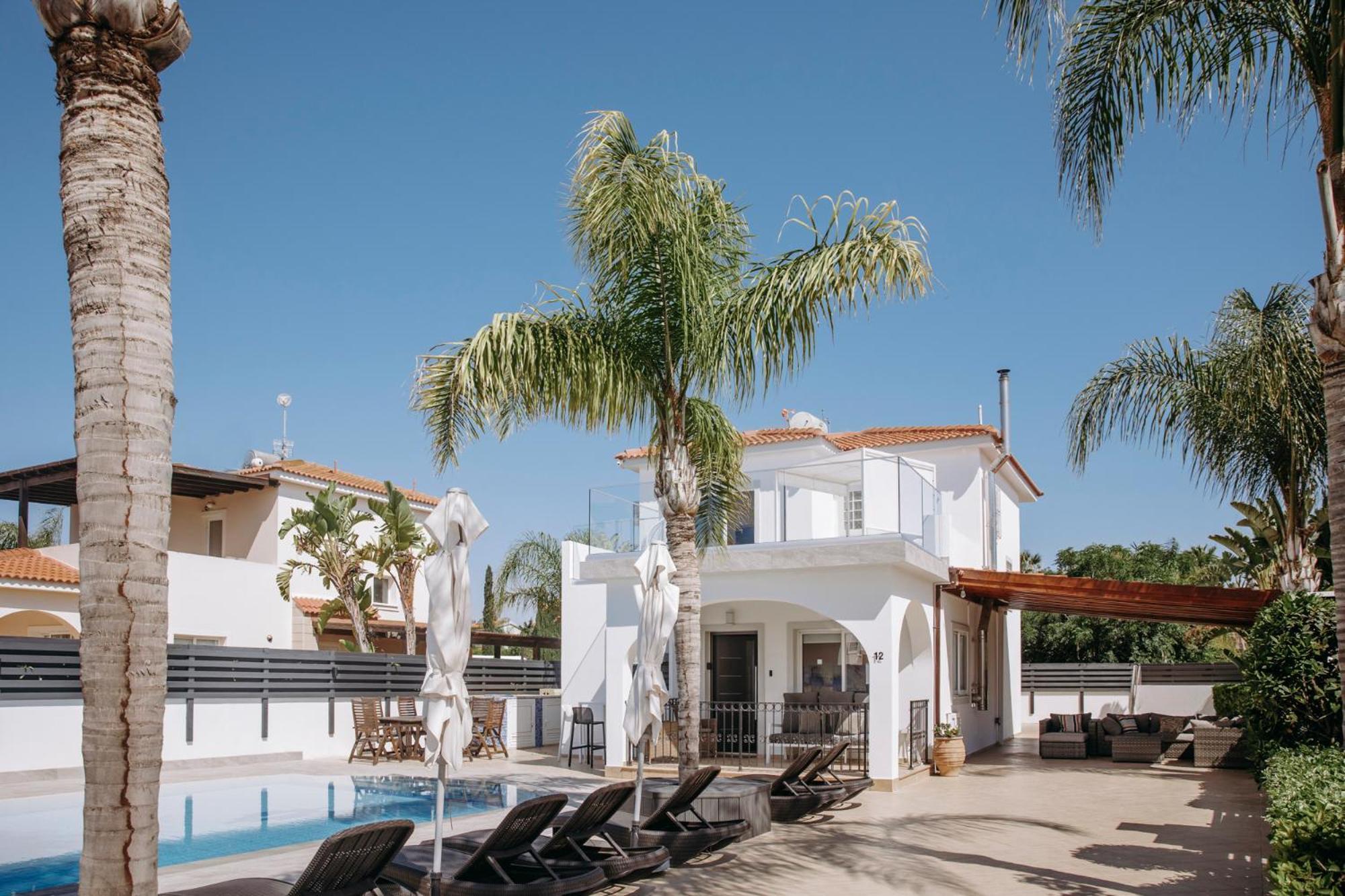 Sunset Villa Private Complex Heated Pool أيا نابا المظهر الخارجي الصورة