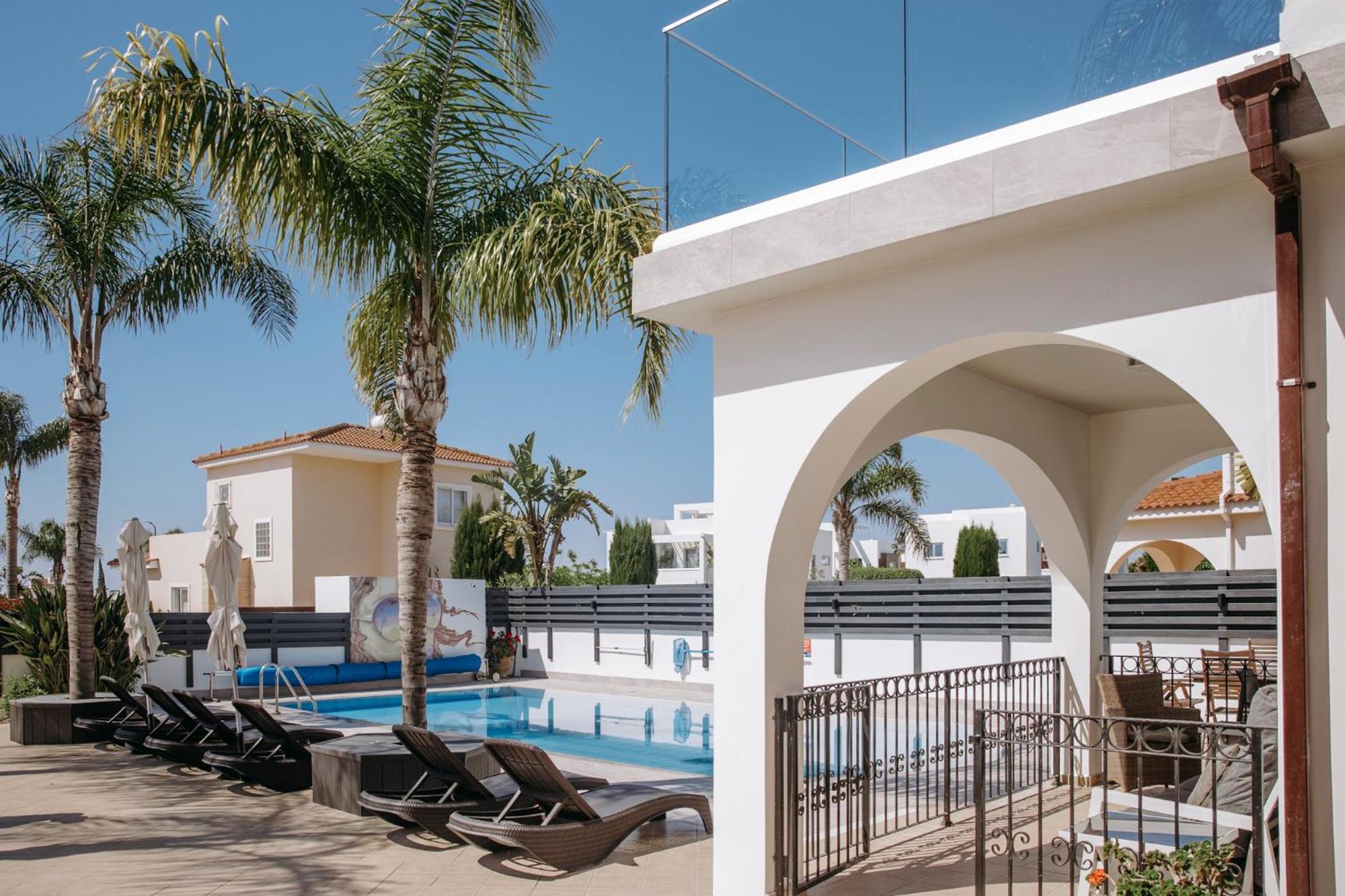 Sunset Villa Private Complex Heated Pool أيا نابا المظهر الخارجي الصورة