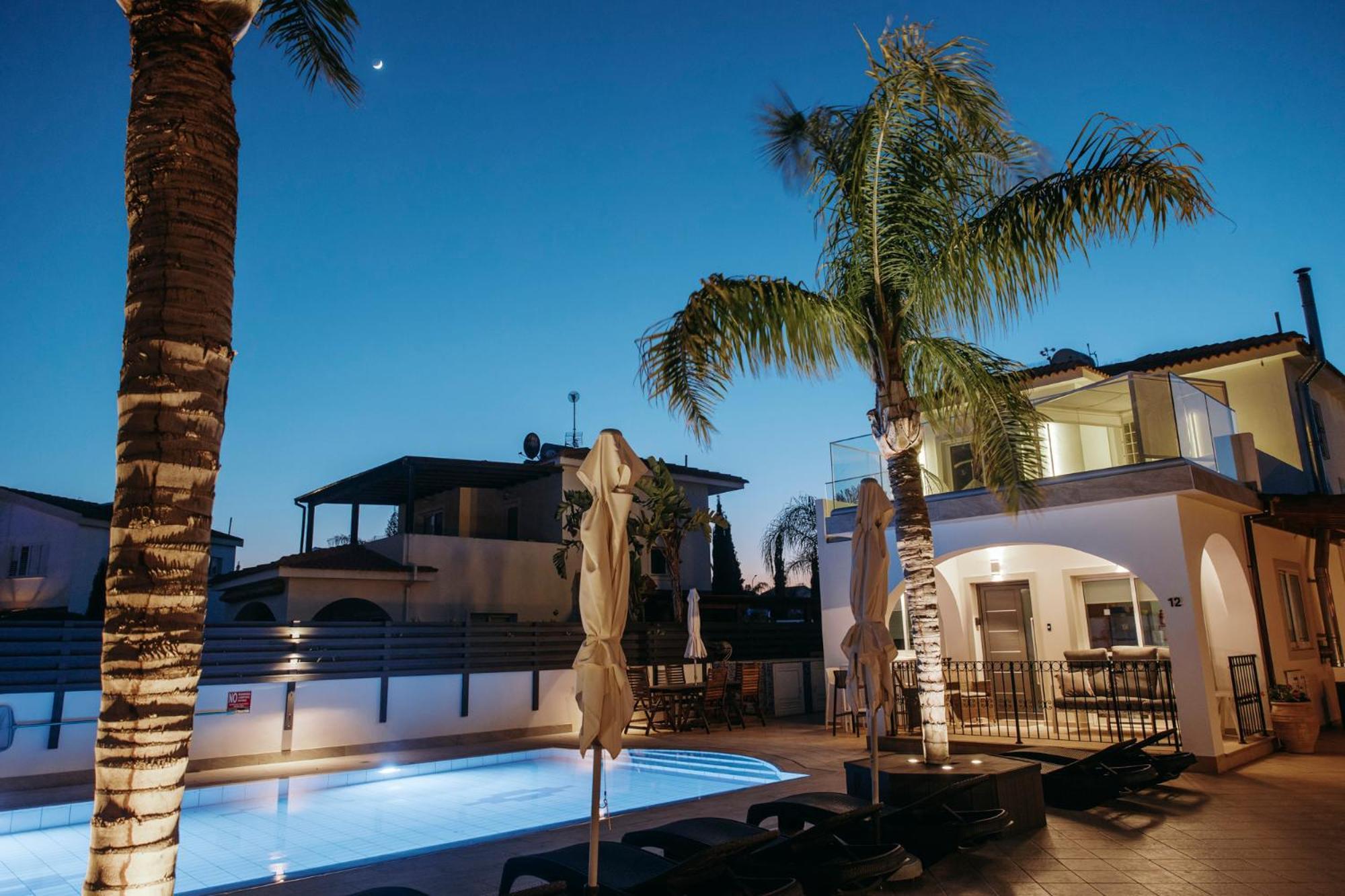 Sunset Villa Private Complex Heated Pool أيا نابا المظهر الخارجي الصورة